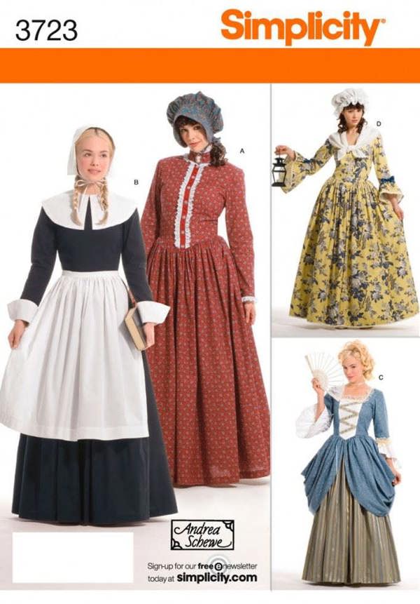 Simplicity Sewing Pattern 3723, Costumes, Vintage Style for Women, 14-16-18-20-22 - Intermediate