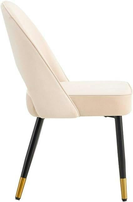 HYGRAD BUILT TO SURVIVE Padded Velvet Dining Chairs with Black Legs – Set of 2 | HYGRAD®