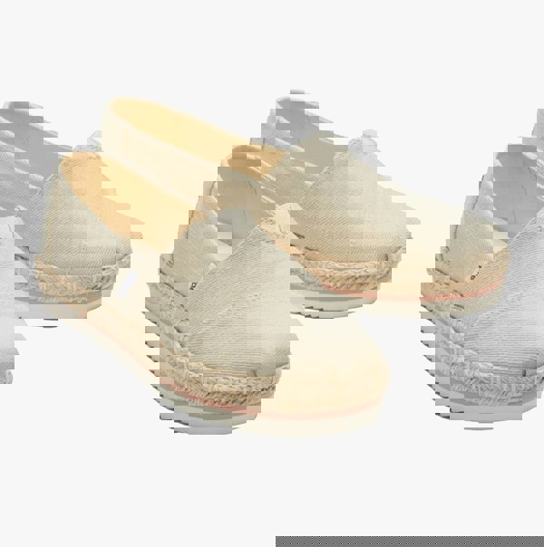 TOMS ALPARGATA PLATFORM ROPE Womens Slip-On Canvas Espadrilles Natural