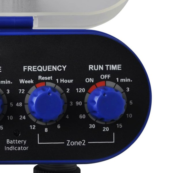 Berkfield Garden Electronic Automatic Water Timer Irrigation Timer Double Outlet