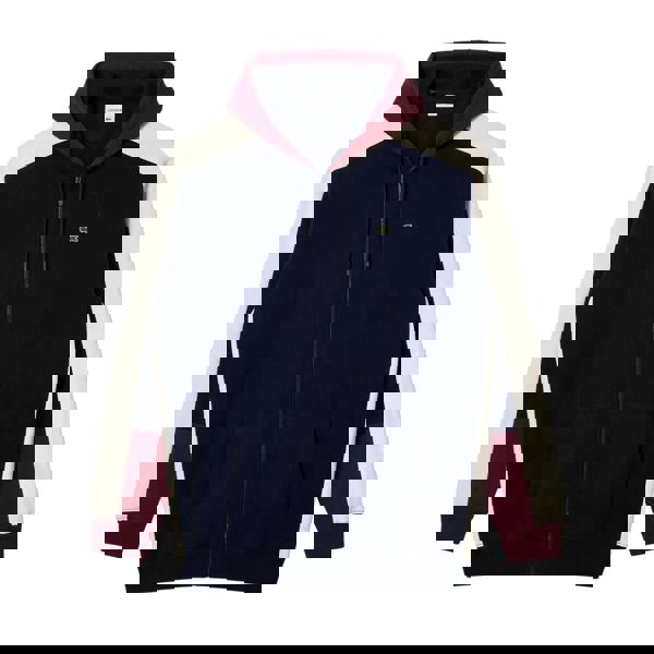 Lacoste Unisex Adult Logo Full Zip Hoodie - Navy - 