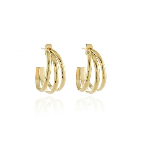 Cachet London Gabby Gold Hoop Earrings