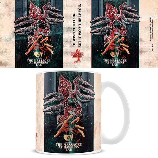 Stranger Things Chapter 7 The Massacre At Hawkins Lab Mug - White/Cream/Black