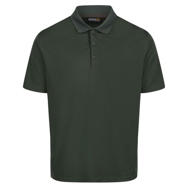 Regatta Mens Pro Moisture Wicking Polo Shirt - Dark Green