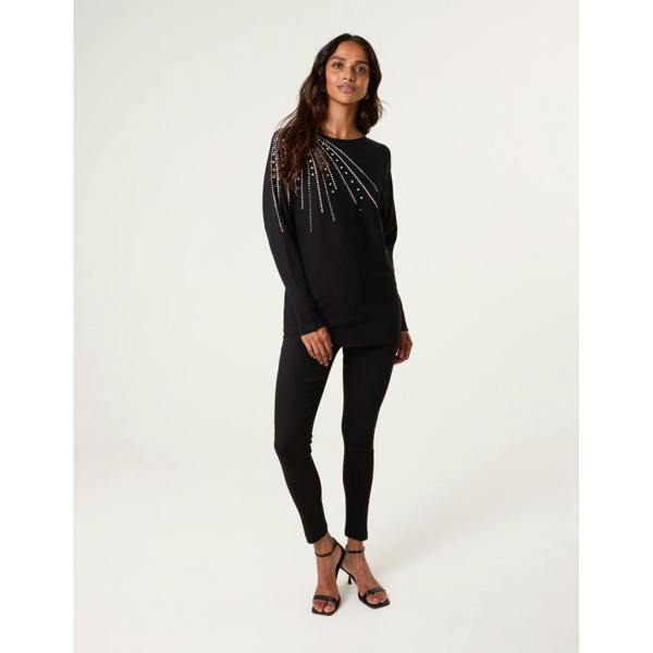 Blue Vanilla Jumper With Shoulder Embellishment