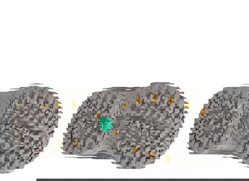 Karrimor Bodmin MID 6 Mens Walking Hiking Lace Up Trekking Boots, outsole view showing rugged tread pattern and durable design.