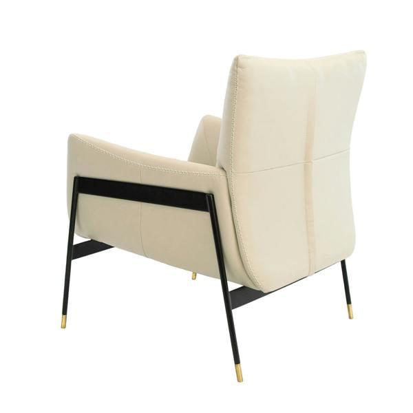 Angel Cerdá Pearl Grey Leather Armchair 5042