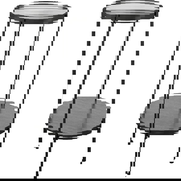 Dorel Home Wainwright Round End Table Black Oak