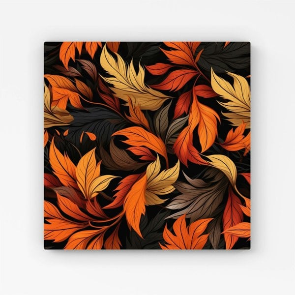 Warren Reed Autumn Leaves Design Canvas