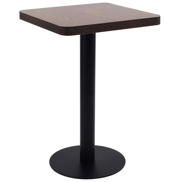Berkfield Bistro Table Dark Brown 50x50 cm MDF