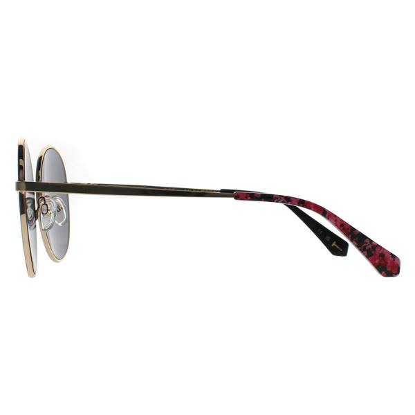 Ted Baker Sunglasses TB1744 Viola 001 Black Shiny Gold Grey