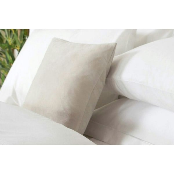 Belledorm Faux Suede Filled Cushion - Linen