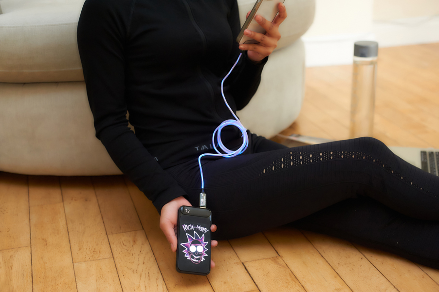 Lazerbuilt | Rick and Morty Light-Up Power Bank 10,000mAh