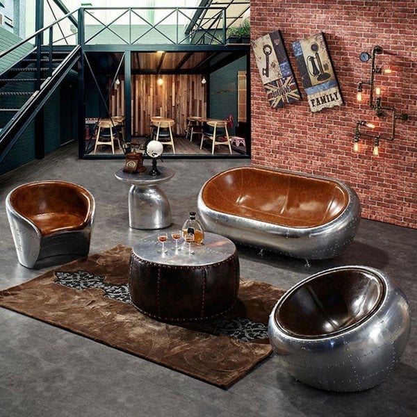Aviator Pilot Armchair, Loft Style-Weilai Concept-Weilai Concept