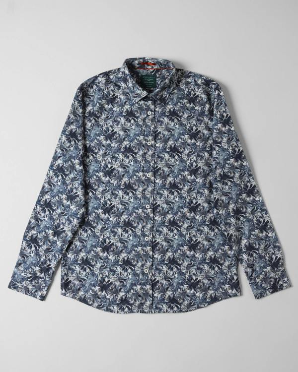 Steel & Jelly Limited Edition Navy Floral Slim Fit Shirt