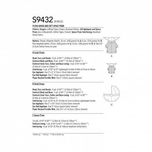 Simplicity Sewing Pattern 9432, Toys OS (One Size) - Intermediate