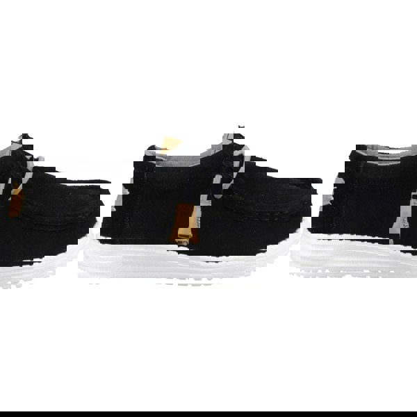 HEYDUDE Wally Craft Suede Shoe Unisex - Black