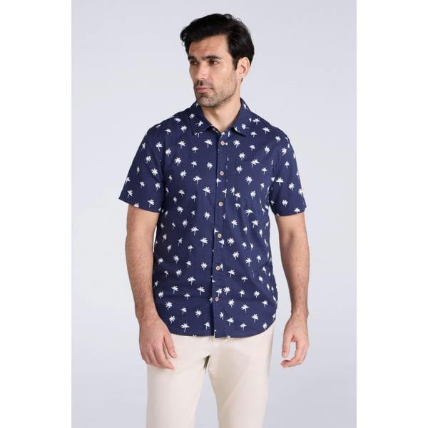 Mountain Warehouse Mens Preston Illustration Shirt - Blue - 