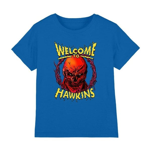 Stranger Things Kids Welcome To Hawkins Vecna T-Shirt - Royal Blue