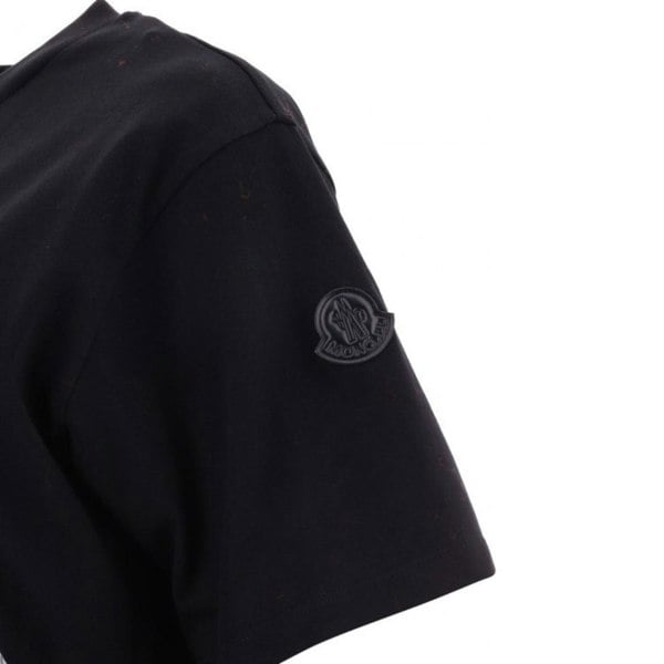 Moncler Bold Circle Logo T Shirt - Black