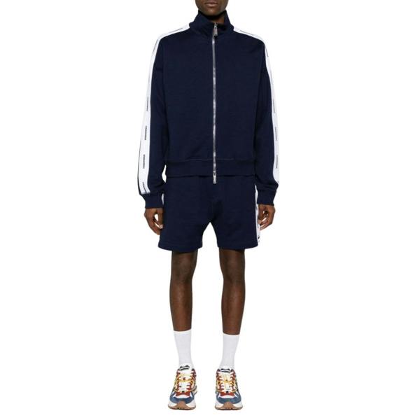DSQUARED2 Logo Tape Navy Blue Track Jacket M