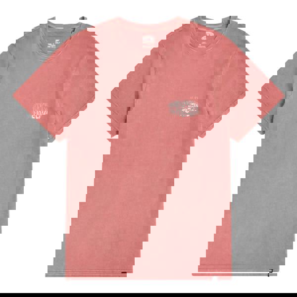 Animal Mens Worldwide Freeride Jacob T-Shirt - Dark Burgundy - 