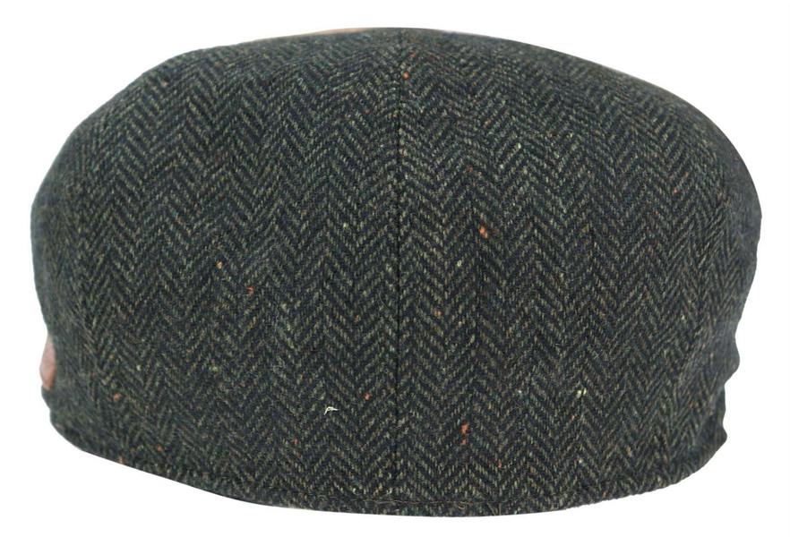 TruClothing Mens Peaky Blinders Tweed Gatsby Flat Baker Hat With Razor Blade