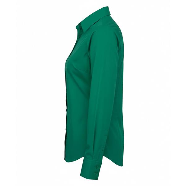 Premier Womens/Ladies Poplin Long-Sleeved Blouse - Emerald