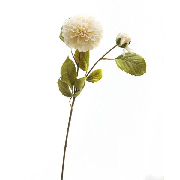 Wyld Haus Set of 3 Artificial Flowers White Dahlia Stems