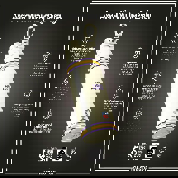 ION8 NFL x ION8 Insulated Steel Water Bottle, NFL Vikings, 750ml (24oz)