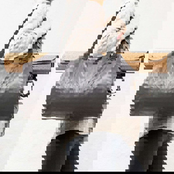 Myga Vegan Grey Messenger Yoga Bag