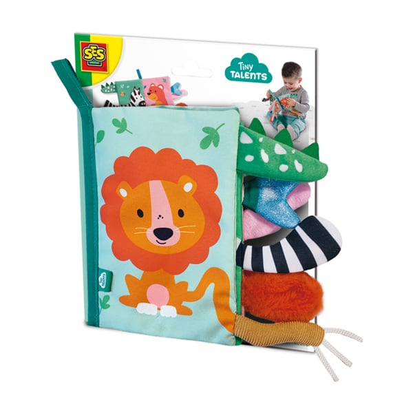 SES Creative Sensory animal tails cloth book