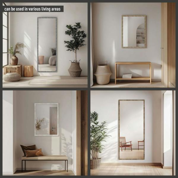 Nielsen Florentina Wall Mirror With Mosaic Design Frame - White