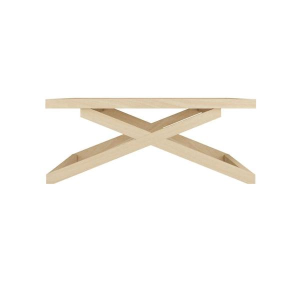 Wyld Haus Enniscorthy Large Blonde Coffee Table X Frame