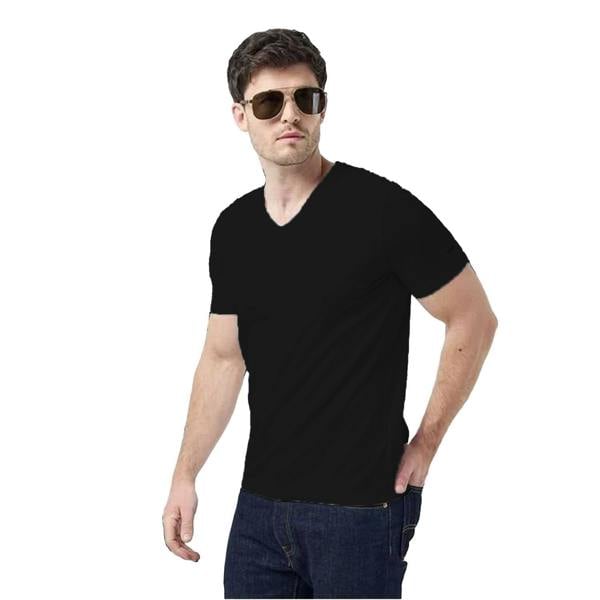 Boss Mens Spirit V Neck Slim T-Shirt (Pack of 2) - Black - 