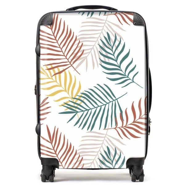 Warren Reed Palm Branches In Natural Colors Suitcase