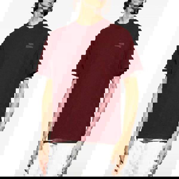 Givenchy Logo Patch T-Shirt   in  Red