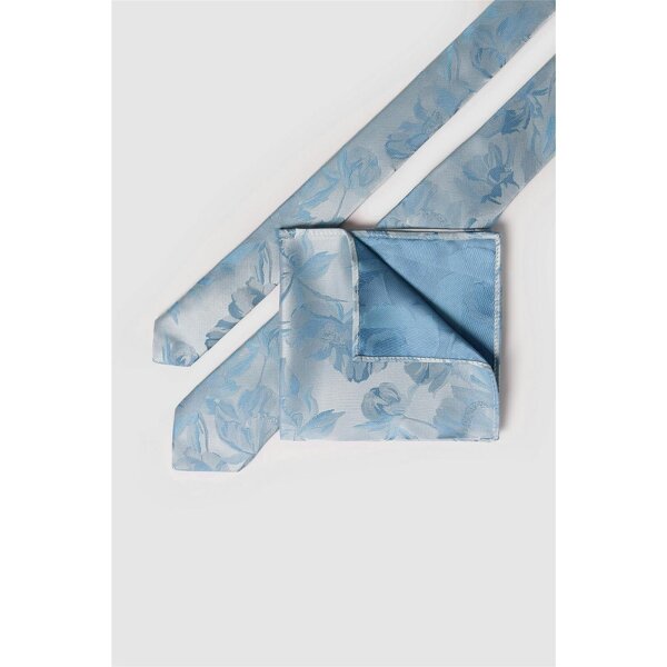 Antique Rogue Light Blue Floral Tie