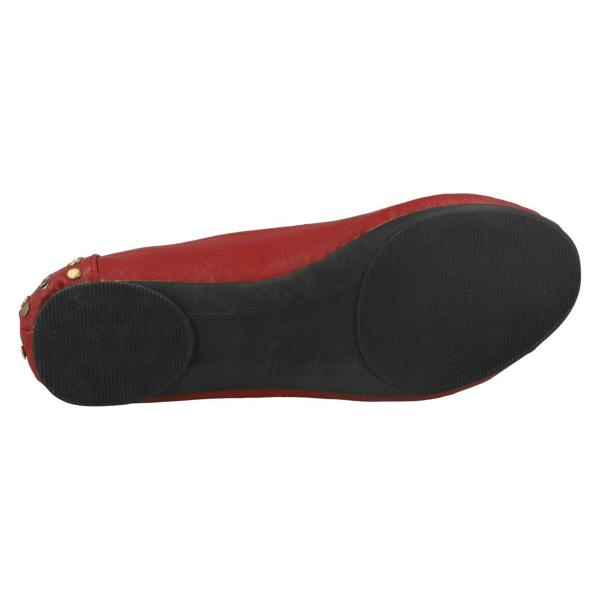 Spot On Girls Spot On Studded Saddle Trim Ballerinas H2272