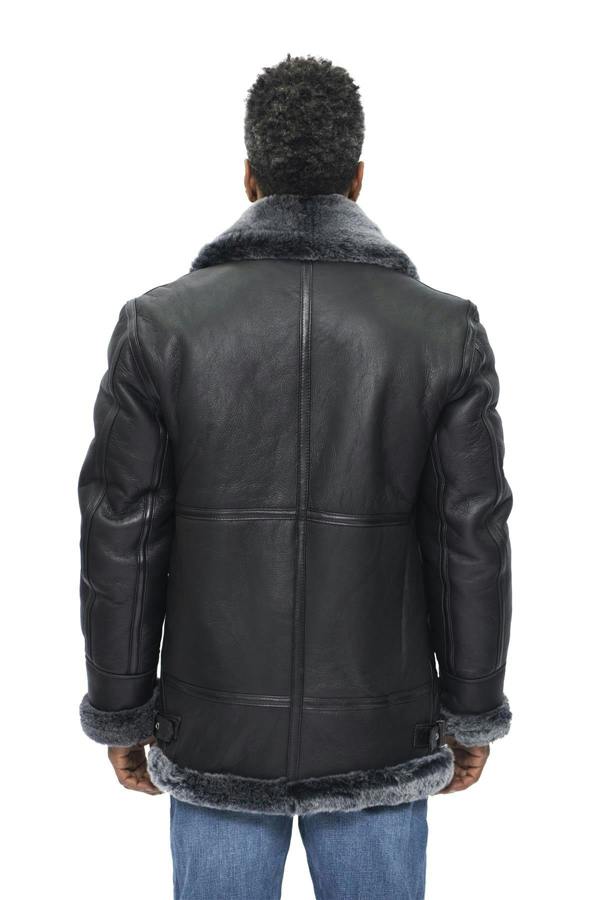 Infinity Leather Mens B3 Aviator Flying Sheepskin Jacket-Hornsey