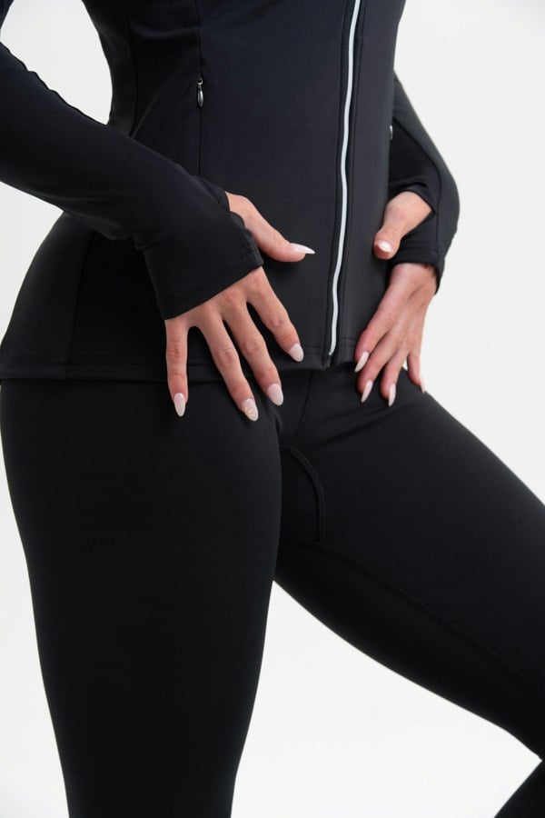 Discipline 365 Black Funnel Neck Top