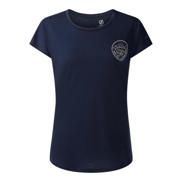 Dare 2B Womens/Ladies Serenity Mountain Scene T-Shirt - Navy
