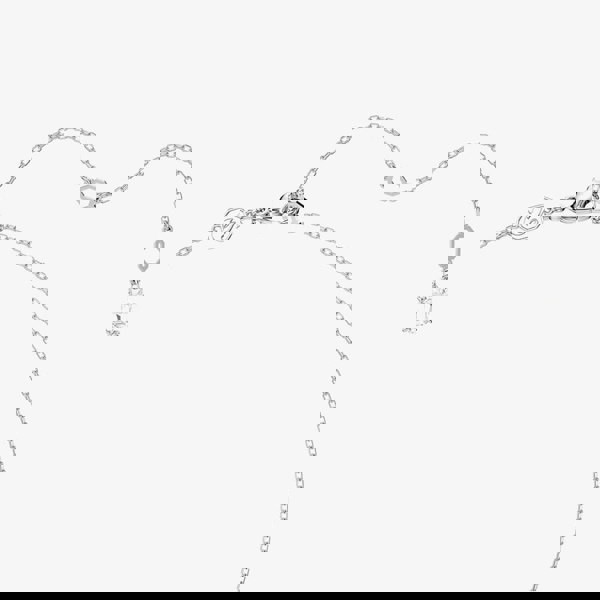 Swarovski Stilla Rhodium Plated White Octagonal Necklace 5693405