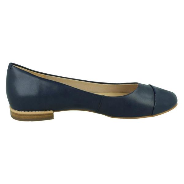 Clarks Ladies Clarks Flat Ballerina Shoes Festival Gold