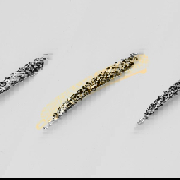 Narrow Hair Clip in 6cm Prada Style Handmade French Hair Accessories at Tegen Accessories