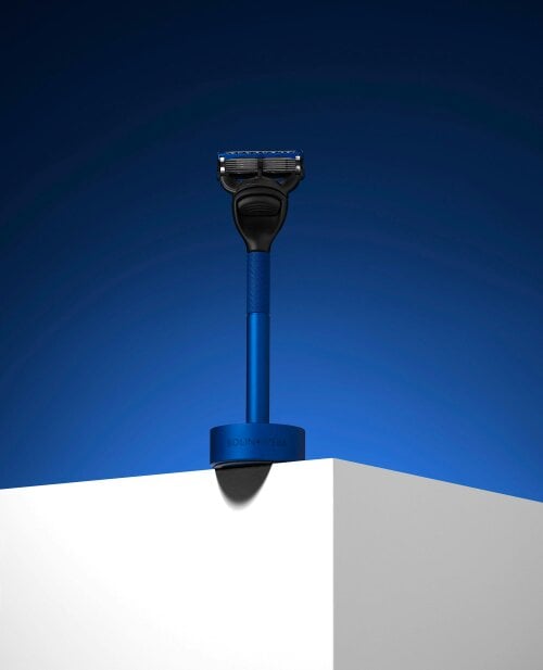 Bolin Webb Generation Blue Shaving Set with Stand - Gillette Fusion Razor