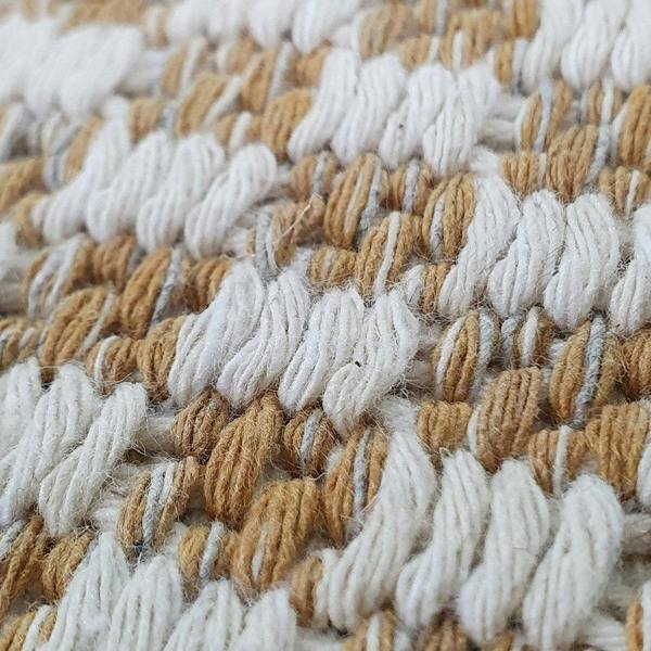 Viva Rugs Cotton Rugs Small Extra Large Runners Mustard Yellow Cream White Washable Flat Weave Carepts Striped Woven Area Mats