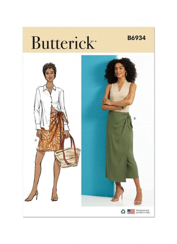 Butterick Sewing Pattern 6934, Skirts for Women, A (XS-S-M-L-XL-XXL) - Easy