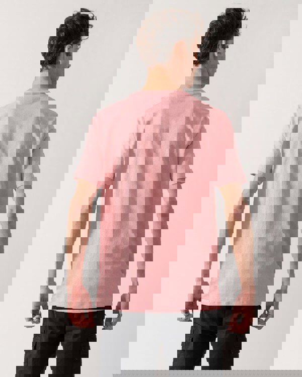 BOSS Orange Tales Mens Cotton-Jersey T-shirt With Logo Patch - Open Pink 694