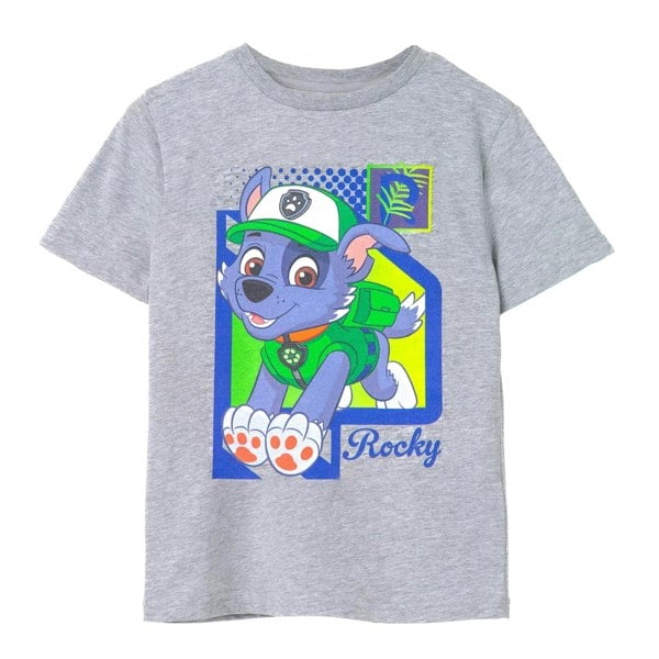 Paw Patrol Childrens/Kids Rocky Short-Sleeved T-Shirt - Grey Marl